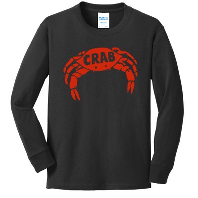 Crab Records Kids Long Sleeve Shirt