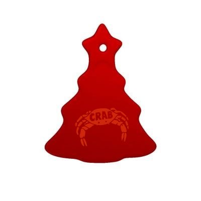 Crab Records Ceramic Tree Ornament