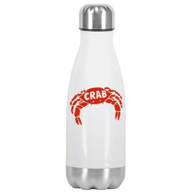 Crab Records Stainless Steel Insulated Water Bottle