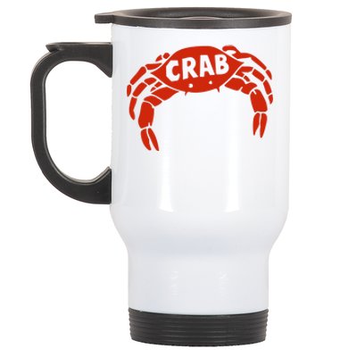 Crab Records Stainless Steel Travel Mug