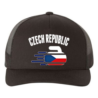 Czech Republic Curling Rock Fans Czech Curlers Winter Sports Cool Gift Yupoong Adult 5-Panel Trucker Hat