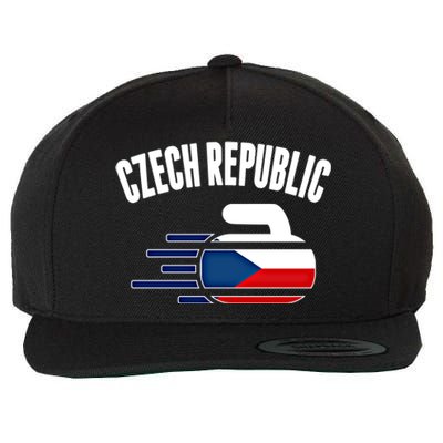 Czech Republic Curling Rock Fans Czech Curlers Winter Sports Cool Gift Wool Snapback Cap