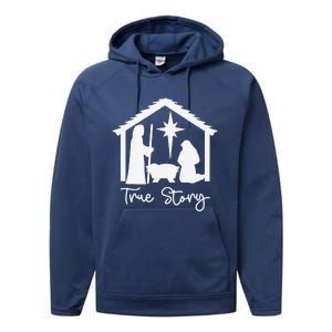 Christian Religious Christmas Nativity Scene True Story Performance Fleece Hoodie