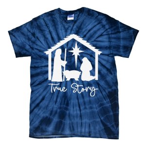 Christian Religious Christmas Nativity Scene True Story Tie-Dye T-Shirt