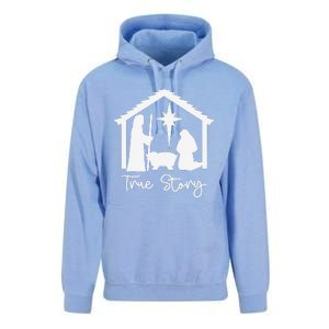 Christian Religious Christmas Nativity Scene True Story Unisex Surf Hoodie