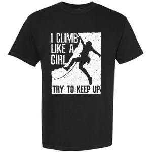 Cool Rock Climbing Design For Women Kids Climb Lovers Garment-Dyed Heavyweight T-Shirt