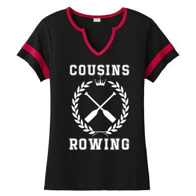 Cousins Rowing Cousins Beach Team Conrad Gift For Cousin Sibling Rowing Ladies Halftime Notch Neck Tee