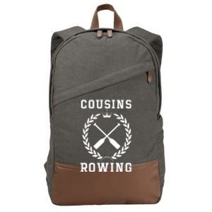 Cousins Rowing Cousins Beach Team Conrad Gift For Cousin Sibling Rowing Cotton Canvas Backpack