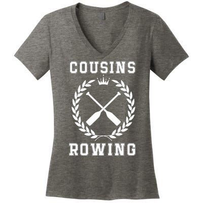 Cousins Rowing Cousins Beach Team Conrad Gift For Cousin Sibling Rowing Women's V-Neck T-Shirt