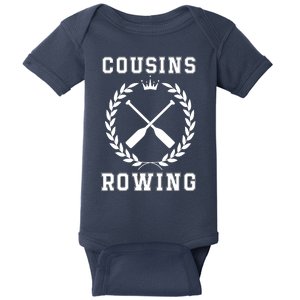 Cousins Rowing Cousins Beach Team Conrad Gift For Cousin Sibling Rowing Baby Bodysuit