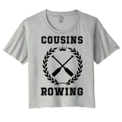 Cousins Rowing Cousins Beach Team Conrad Gift For Cousin Sibling Rowing Women's Crop Top Tee