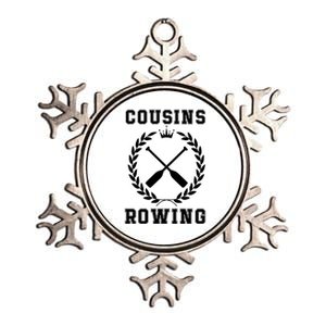 Cousins Rowing Cousins Beach Team Conrad Gift For Cousin Sibling Rowing Metallic Star Ornament