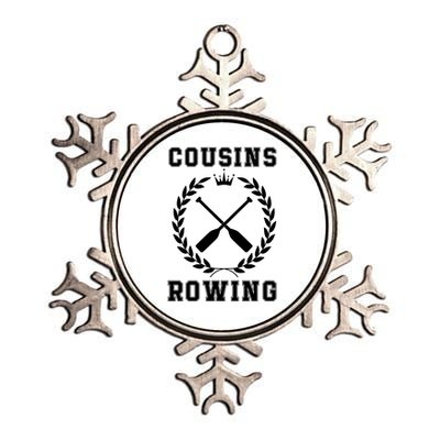 Cousins Rowing Cousins Beach Team Conrad Gift For Cousin Sibling Rowing Metallic Star Ornament