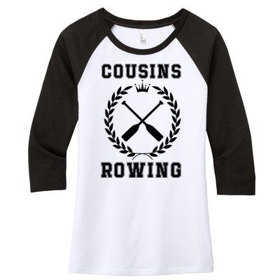 Cousins Rowing Cousins Beach Team Conrad Gift For Cousin Sibling Rowing Women's Tri-Blend 3/4-Sleeve Raglan Shirt