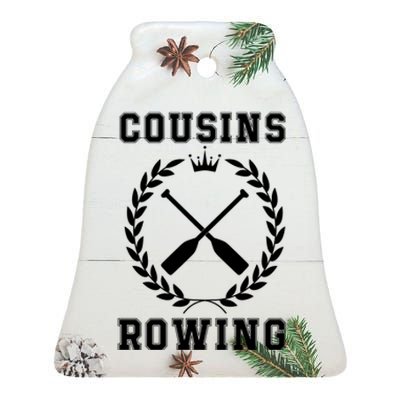 Cousins Rowing Cousins Beach Team Conrad Gift For Cousin Sibling Rowing Ceramic Bell Ornament