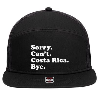 Costa Rica 7 Panel Mesh Trucker Snapback Hat