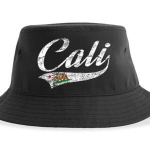 California Republic Ca Distressed Design Cali Classic Sustainable Bucket Hat