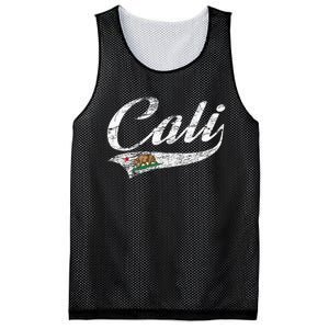 California Republic Ca Distressed Design Cali Classic Mesh Reversible Basketball Jersey Tank