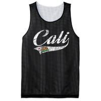 California Republic Ca Distressed Design Cali Classic Mesh Reversible Basketball Jersey Tank