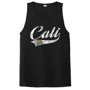 California Republic Ca Distressed Design Cali Classic PosiCharge Competitor Tank