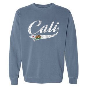 California Republic Ca Distressed Design Cali Classic Garment-Dyed Sweatshirt