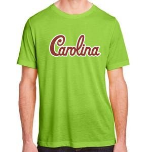 Carolina Retro Cursive Black Adult ChromaSoft Performance T-Shirt