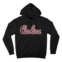 Carolina Retro Cursive Black Hoodie