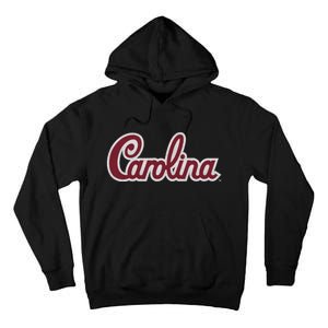 Carolina Retro Cursive Black Tall Hoodie