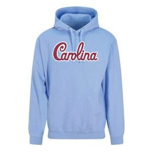 Carolina Retro Cursive Black Unisex Surf Hoodie