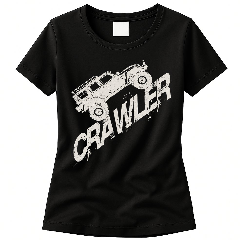 Crawler Rc Car Rock Scaler Scale Rc Offroad Truck Clawling Womens T-Shirt