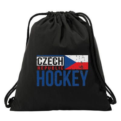 Czech Republic Czechia Hockey International Ice Supporter Drawstring Bag