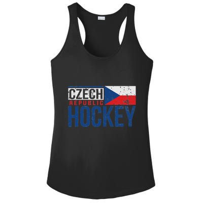 Czech Republic Czechia Hockey International Ice Supporter Ladies PosiCharge Competitor Racerback Tank