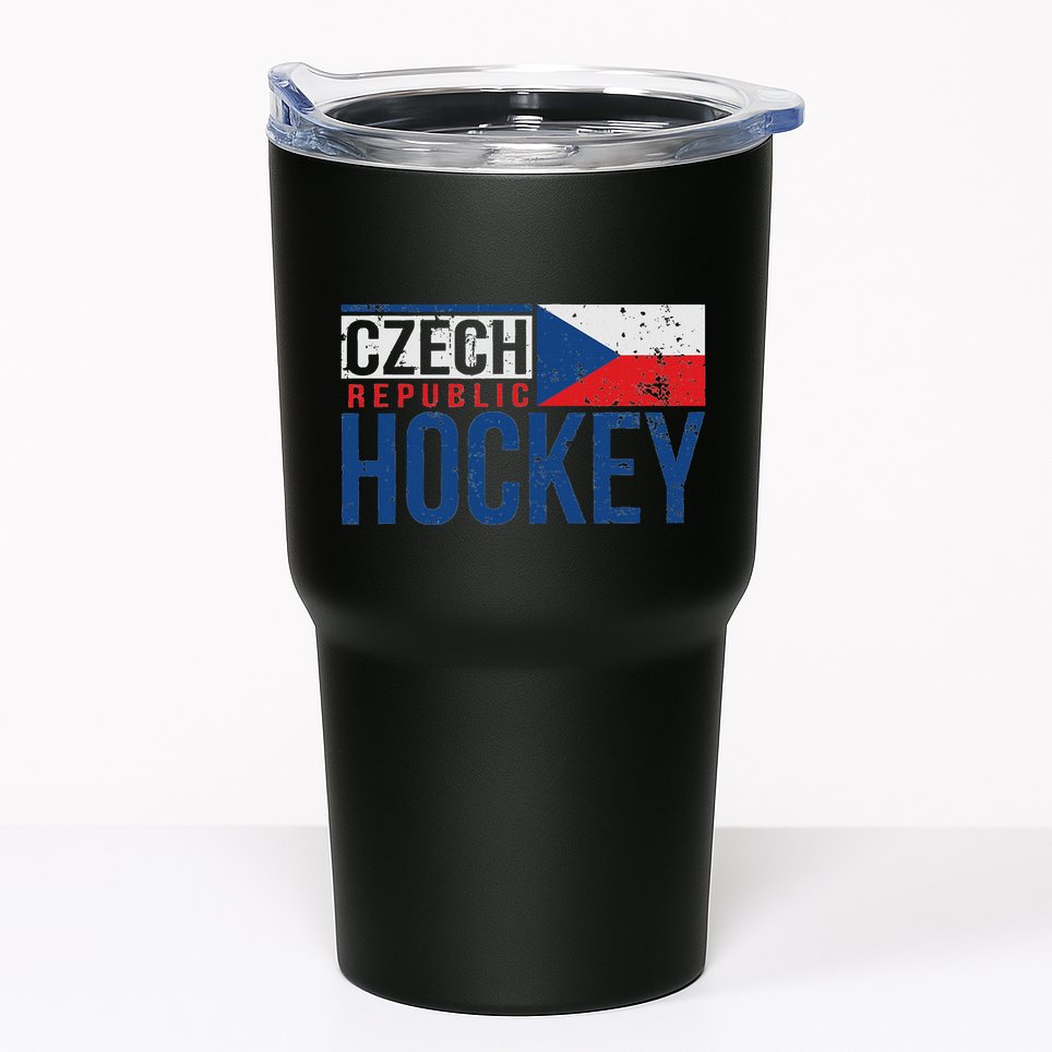 Czech Republic Czechia Hockey International Ice Supporter Tumbler