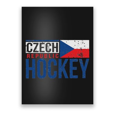 Czech Republic Czechia Hockey International Ice Supporter Poster