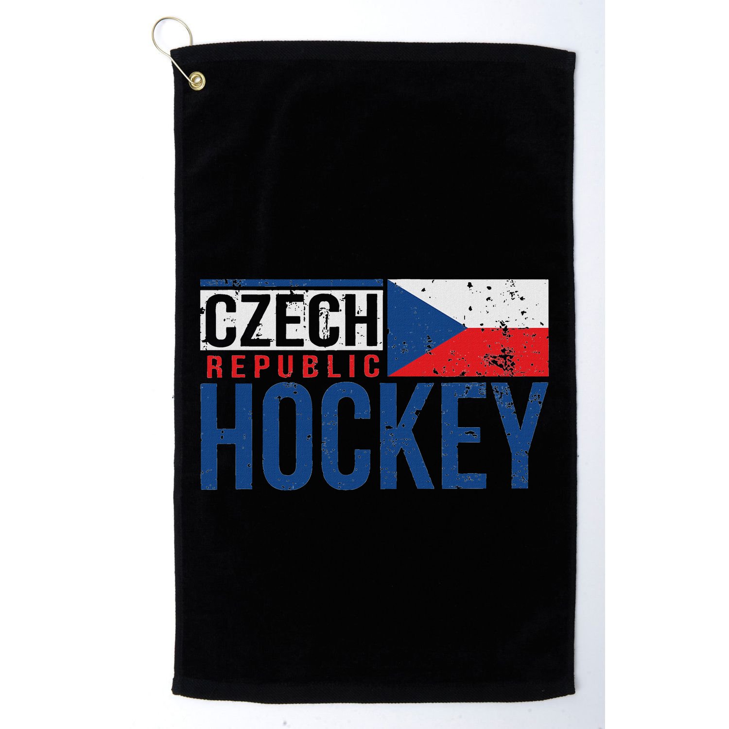 Czech Republic Czechia Hockey International Ice Supporter Golf Towel