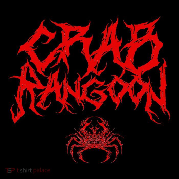 Crab Rangoon Chinese Food Heavy Metal Band Goth Flatbill Hat