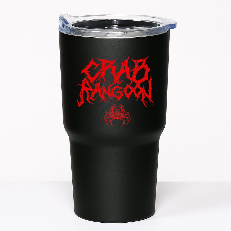 Crab Rangoon Chinese Food Heavy Metal Band Goth Tumbler