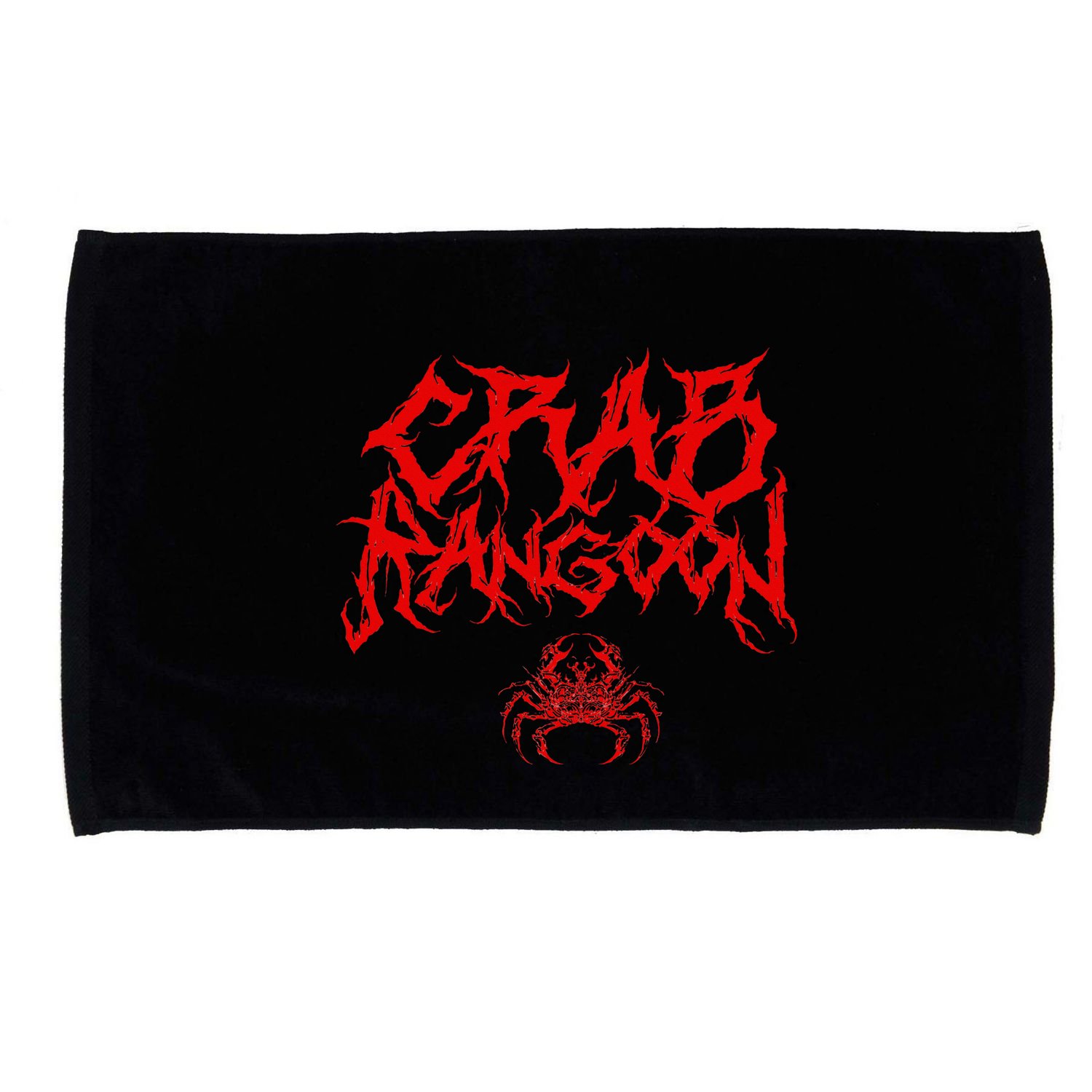 Crab Rangoon Chinese Food Heavy Metal Band Goth Microfiber Hand Towel