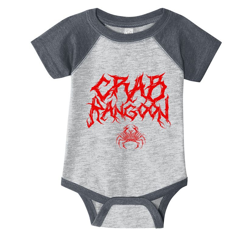 Crab Rangoon Chinese Food Heavy Metal Band Goth Infant Baby Jersey Bodysuit