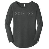 Chicago Reflections Chicagoan Word Art Souvenir Women's Perfect Tri Tunic Long Sleeve Shirt