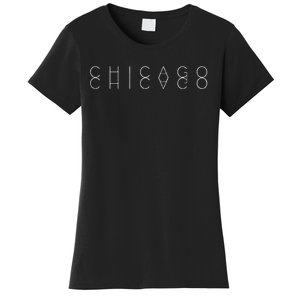 Chicago Reflections Chicagoan Word Art Souvenir Women's T-Shirt