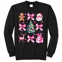 Cute Retro Coquette Bow Christmas Tree Sweatshirt