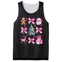 Cute Retro Coquette Bow Christmas Tree Mesh Reversible Basketball Jersey Tank