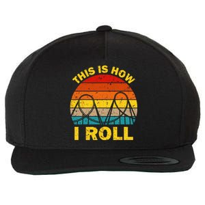 Cool Roller Coaster For  Amusement Theme Park Retro Wool Snapback Cap