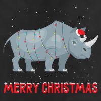 Cute Rhino Christmas Tree Lights Xmas Holidays Great Gift Beanie