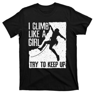 Cool Rock Climbing Design For Women Kids Climb Lovers T-Shirt