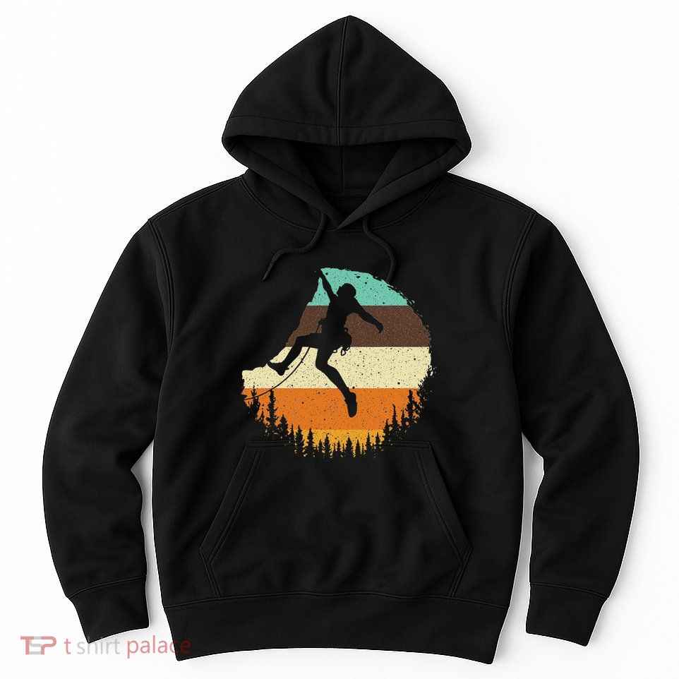 Cool Rock Climbing For Women Mountain Climber Bouldering Hoodie