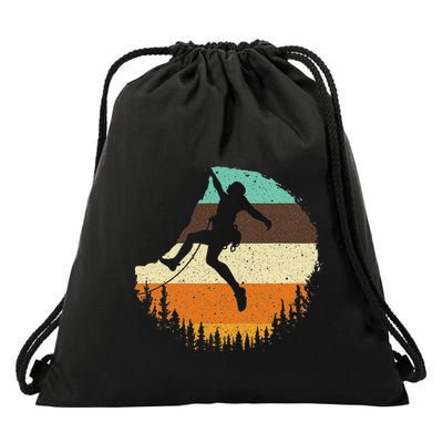 Cool Rock Climbing For Women Mountain Climber Bouldering Drawstring Bag