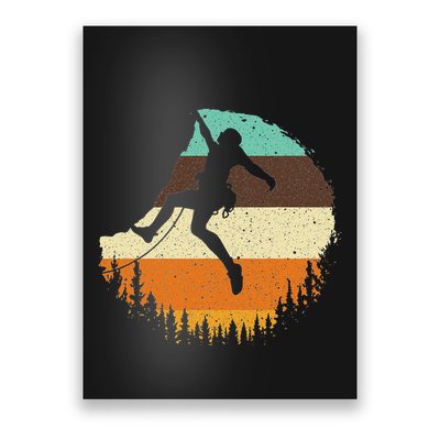 Cool Rock Climbing For Women Mountain Climber Bouldering Poster