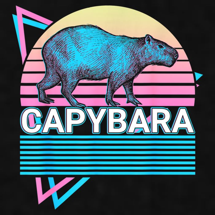 Capybara Retro Ladies PosiCharge Tri-Blend Wicking Tank